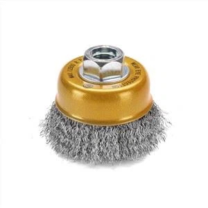 Κόκκινη στρογγυλή βούρτσα με κύλινδρο τροχού από χάλυβα για την αφαίρεση της κηλίδας